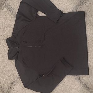 North Face 1/4 zip Mens  Charcoal gray pullover L EUC